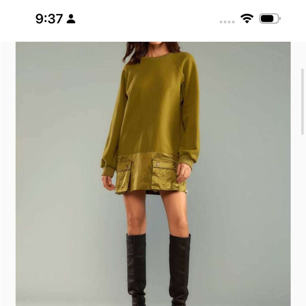 Cynthia Rowley Green Utility Hoodie